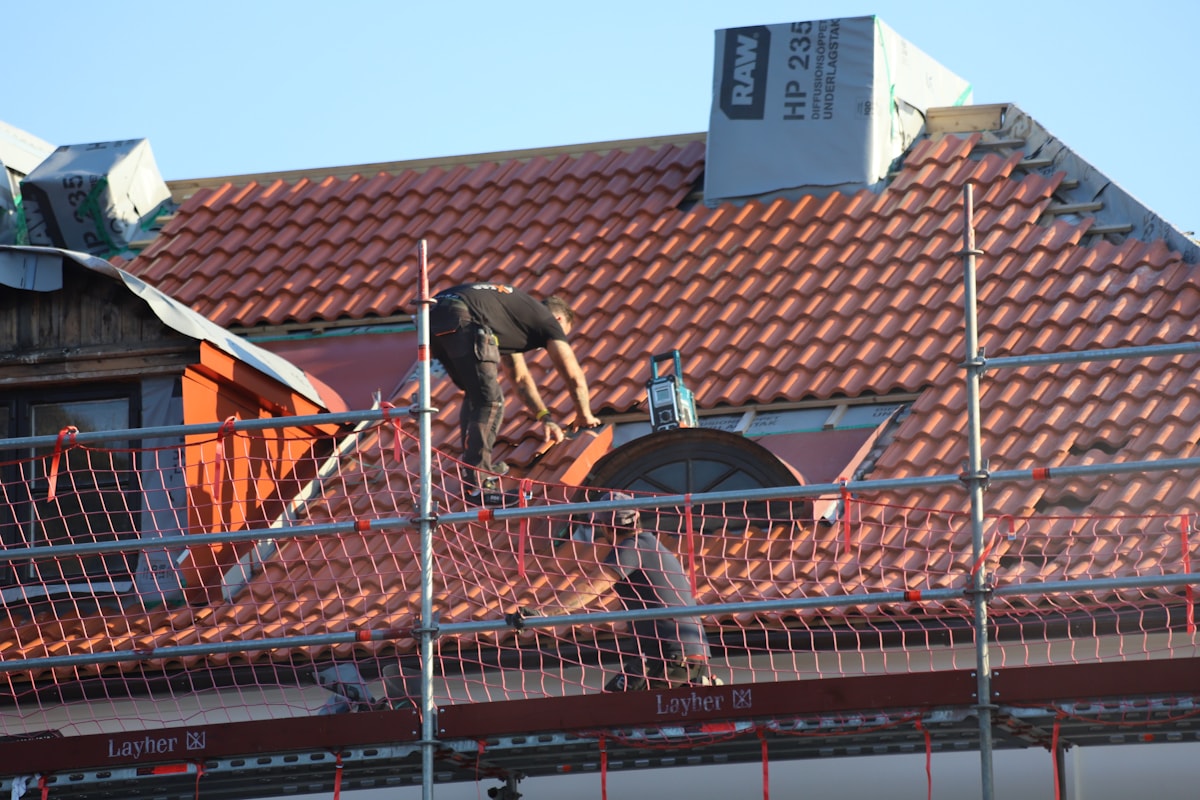 Roof replacement in progress, representing the Ramsey Roofing demo build